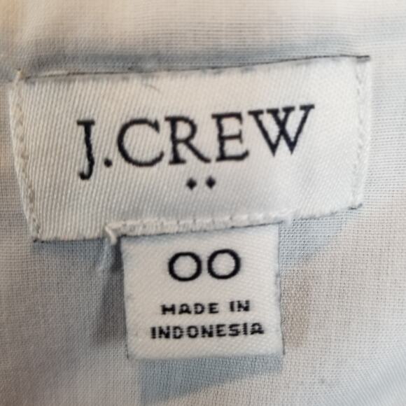 J. Crew Women's Chambray Blue Polyester Cotton Tank Top Size 00 - Picture 3 of 5